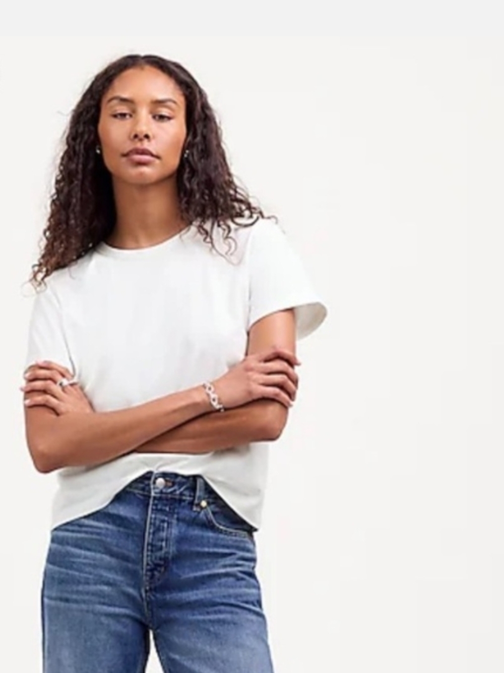 Madewell White-Crewneck Short Sleeve Tee. Size S. NWT